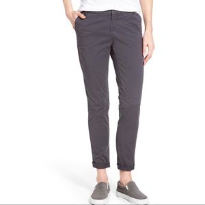 Caslon Grey Chino Ankle Pants